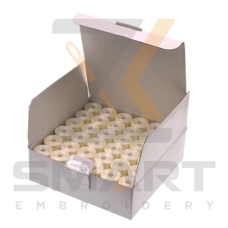 144 Bagian L Ukuran Putih Warna Pre-Worn Bobbins Mesin Besi Besi Besi Besi Besi R06-75D/2W-L