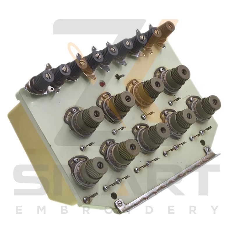 9 Warna Tension Base Unit dengan Tension Base Card Tajima Embroidery Machine Parts T01TJ901-U