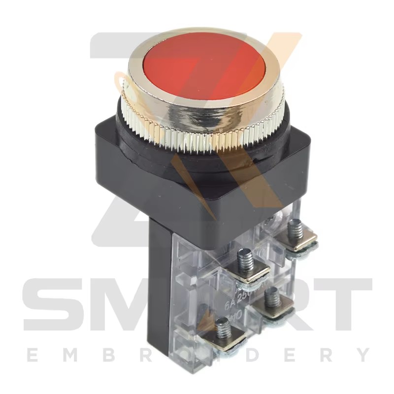 Green dan Red Button Switch Embroidery Mesin EDH06-SGN01 EDH06-SR01