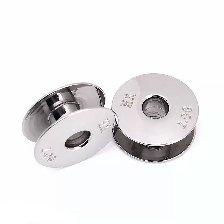 Mesin embroidery baja stainless shuttle core, super keras, tahan pakai, tahan karat, 1.0 kali diameter, 2.1cm baja stainless shuttle core